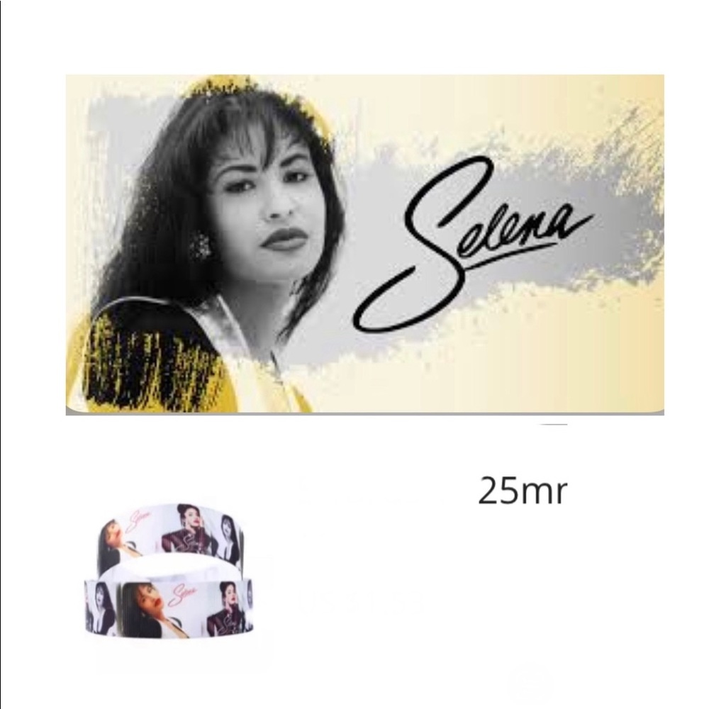 $1 Selena ribbon 25mm by the yard $1 a yard WITH ANY $10 ORDER OR MORE